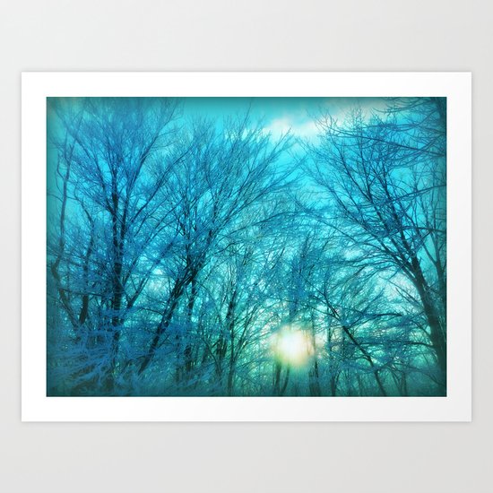 Landscape ~ Winter sunset Art Print