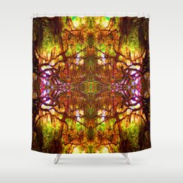 Tree of Life Abstract Shower Curtain