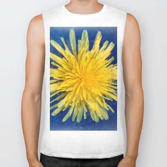 Dandelion Blues Biker Tank