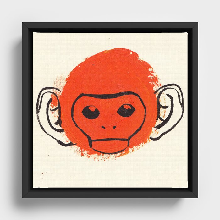 Monkey Framed Canvas