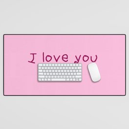 I love you mom - mother's day Desk Mat