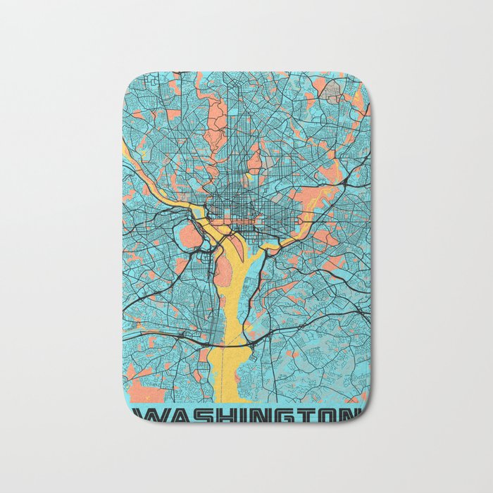 Washington city Bath Mat