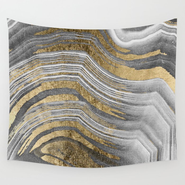 Abstract paint modern Wall Tapestry