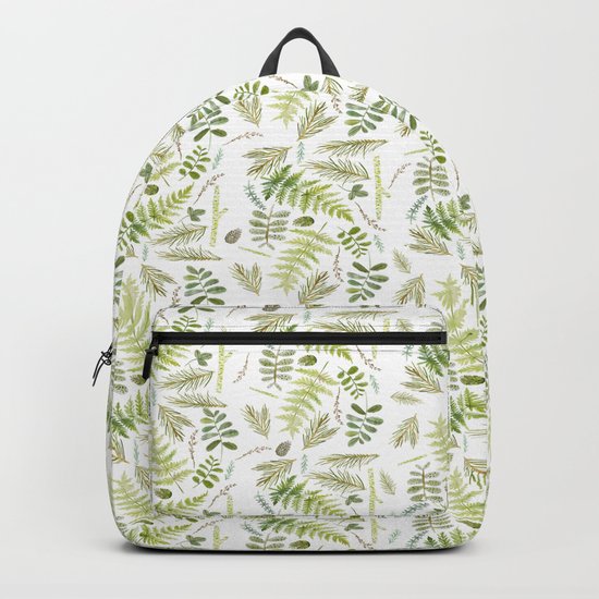 forest , pine tree, plants , green Backpack