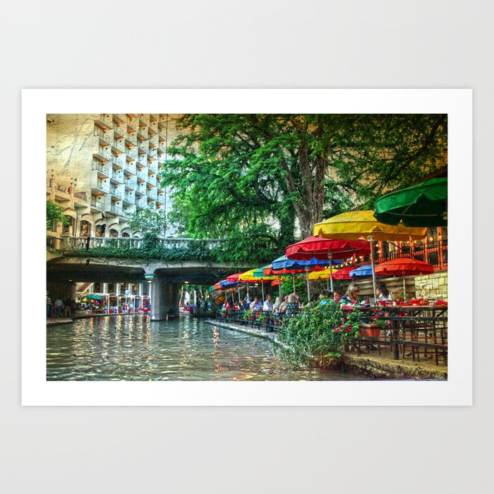 San Antonio Riverwalk Art Print