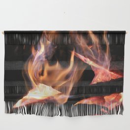 Camp Fire in the Winter Wall Hanging