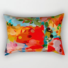 color bubble storm Rectangular Pillow