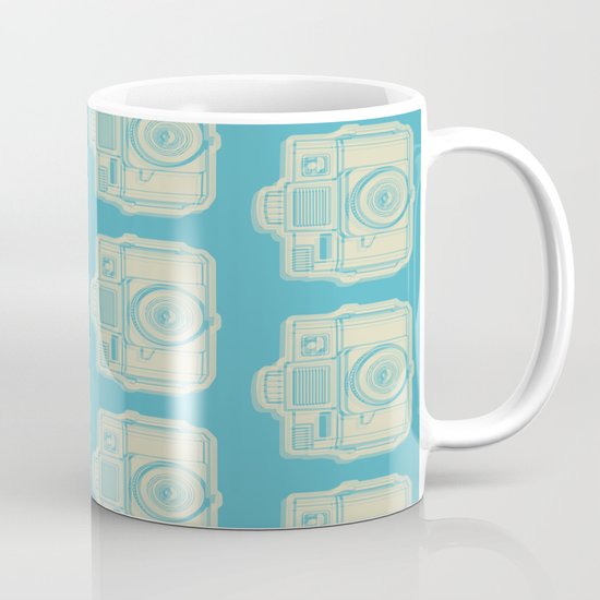I Still Shoot Film Holga Logo - Turquoise/Tan Mug