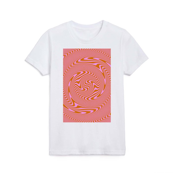 Retro Swirl Kids T Shirt