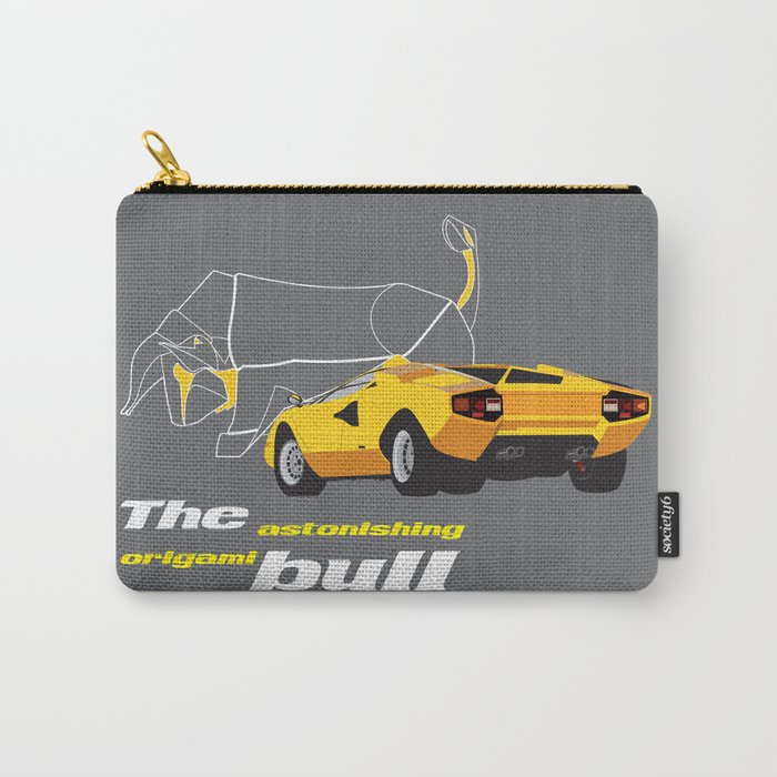 Origami Bull Carry-All Pouch