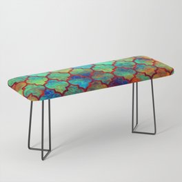 Bohemian hippy colorful country design Bench