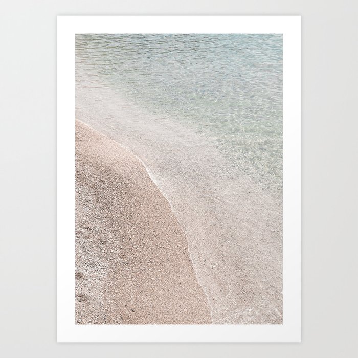 At The Beach | Coastal Travel Photography Art Print | Sand And Clear Water In The South Of France Art Print