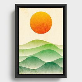 sunrise, spring Framed Canvas