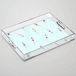 Swimmers in the pool Acrylic Tray