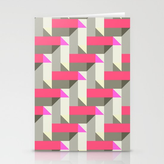 Herringbone geometric Stationery Cards