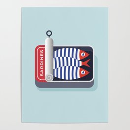 La boîte de sardines Poster