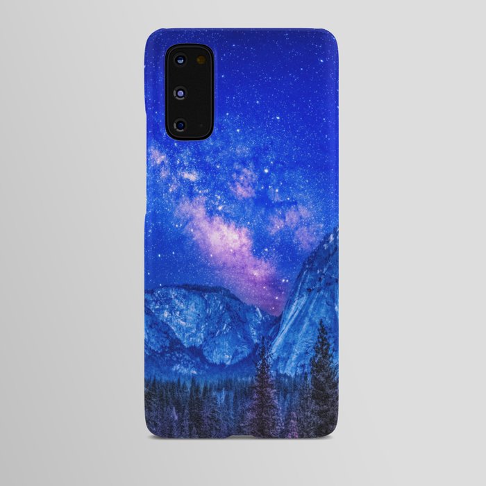 Milky Way Over Mountain Android Case