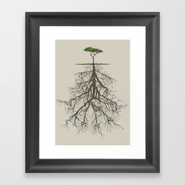 In the deep (tree) Framed Art Print