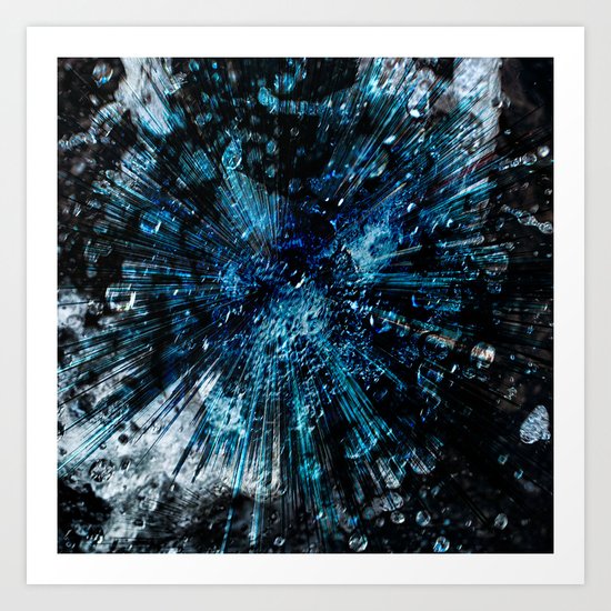 Universum blue deep Art Print