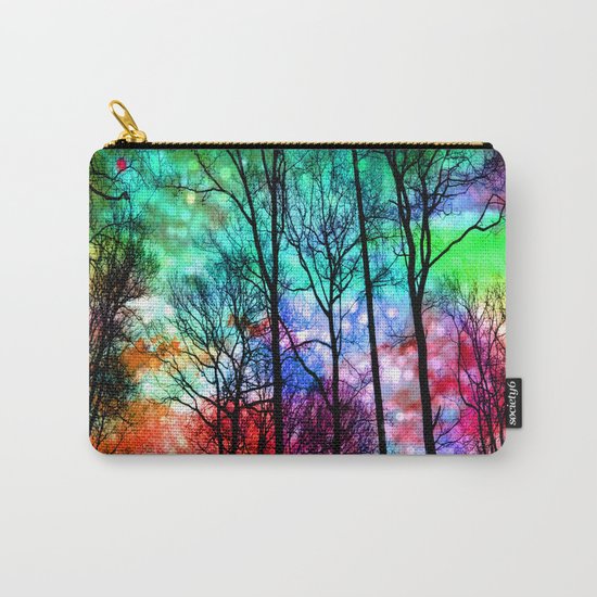 colorful abstract forest Carry-All Pouch