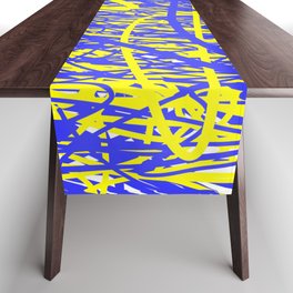 Ukraine Artwork Series - Blue & Yellow Abstract Table Runner