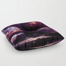 Nebula City Floor Pillow