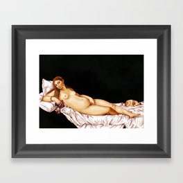 Venus Chilling Framed Art Print