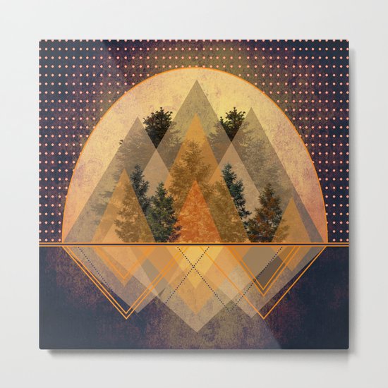 try again tree-angles mountains Metal Print