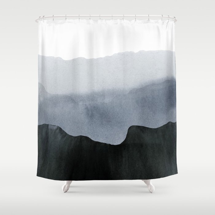 mountain horizon 2 Shower Curtain
