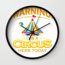 Carnival Circus Lover Festival Funny Ringmaster  Wall Clock