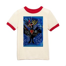 Black Angel Hope and Peace for All Street Art Graffiti Kids T Shirt