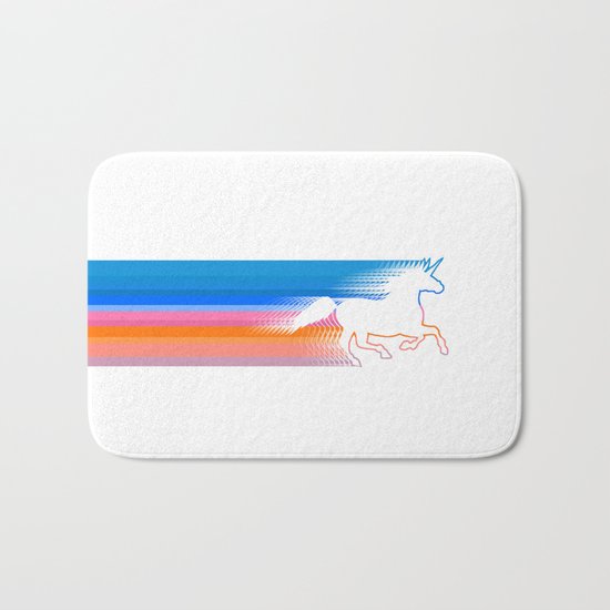 Unicorn Run Bath Mat
