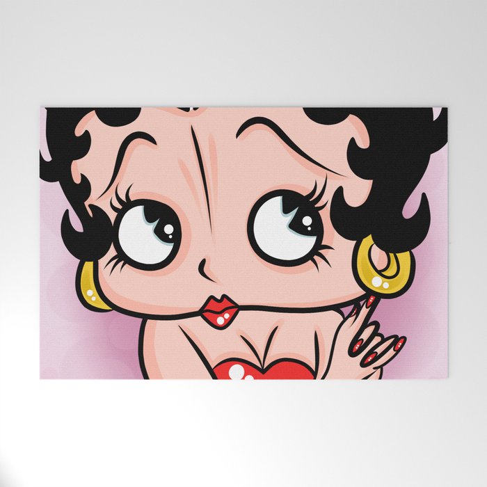 Betty Boop OG by Art In The Garage Welcome Mat