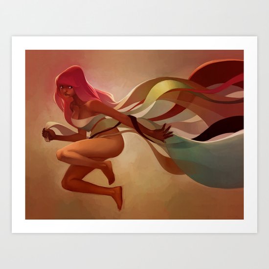 Trouble Letting Go Art Print