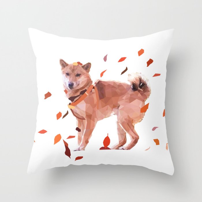 shiba generation shiba throw pillow