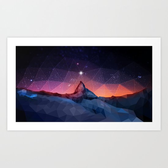 Space Mountain Art Print
