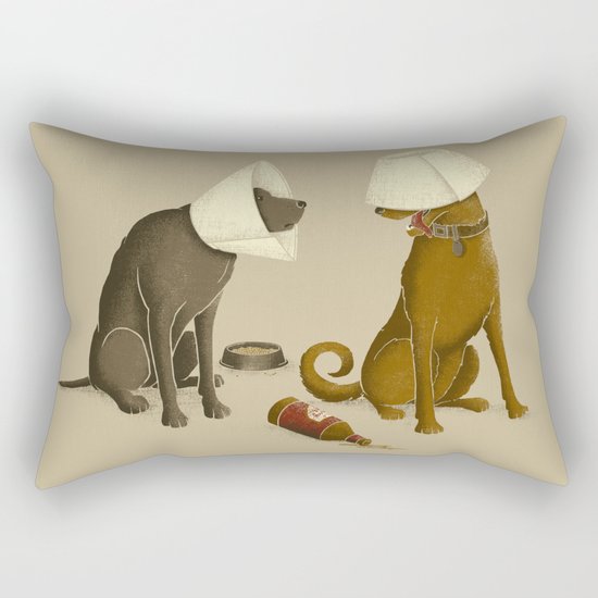 Drunk Dog Rectangular Pillow