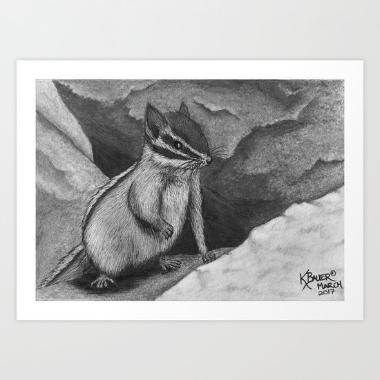 Chipmunk Art Print