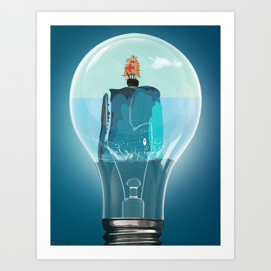 Whale Art Print