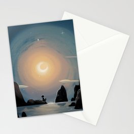 Crescent Moon Stationery Card