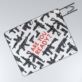 Weapons pattern Picnic Blanket