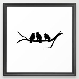 Three Little Birds Framed Art Print