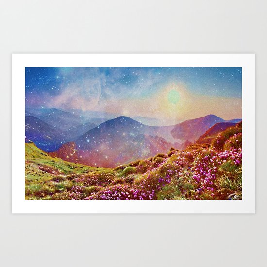 Summer mountains Art Print