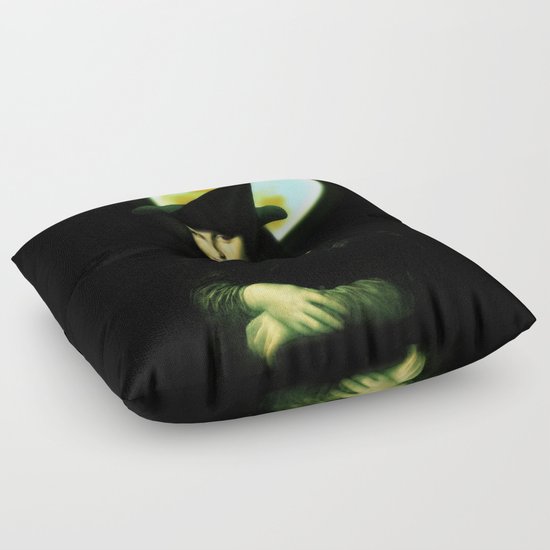Mona Lisa Witchy Woman Floor Pillow