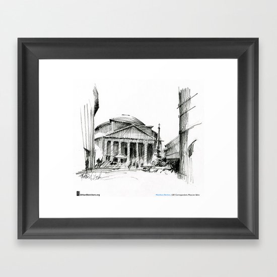 Matthew Brehm, "Roma Pantheon" Framed Art Print