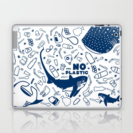 Say No to Plastic- Alopias Laptop & iPad Skin