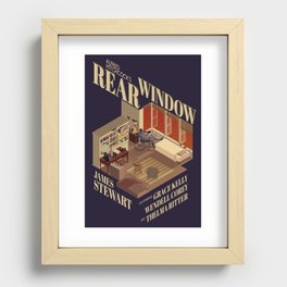 Rear Window Hitchcock Tribute Poster Recessed Framed Print