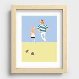 Lawn Bowls Recessed Framed Print