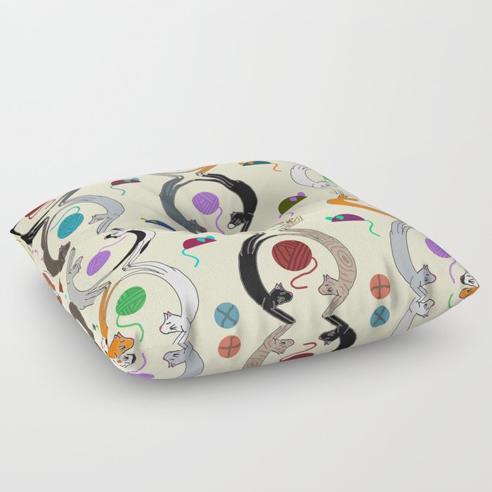 Play Time Cats Floor Pillow