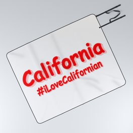 "California" Cute Design. Buy Now Picnic Blanket